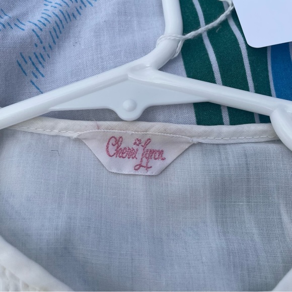 VINTAGE 70s WHITE SHEER LACE PEASANT TOP SIZE 8? COTTAGE CORE - Picture 4 of 5